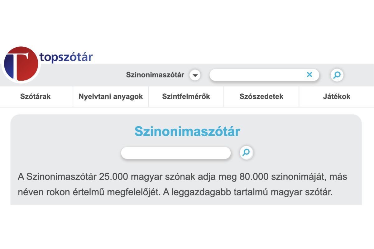 Online elérhető a legnagyobb magyar szinonimaszótár