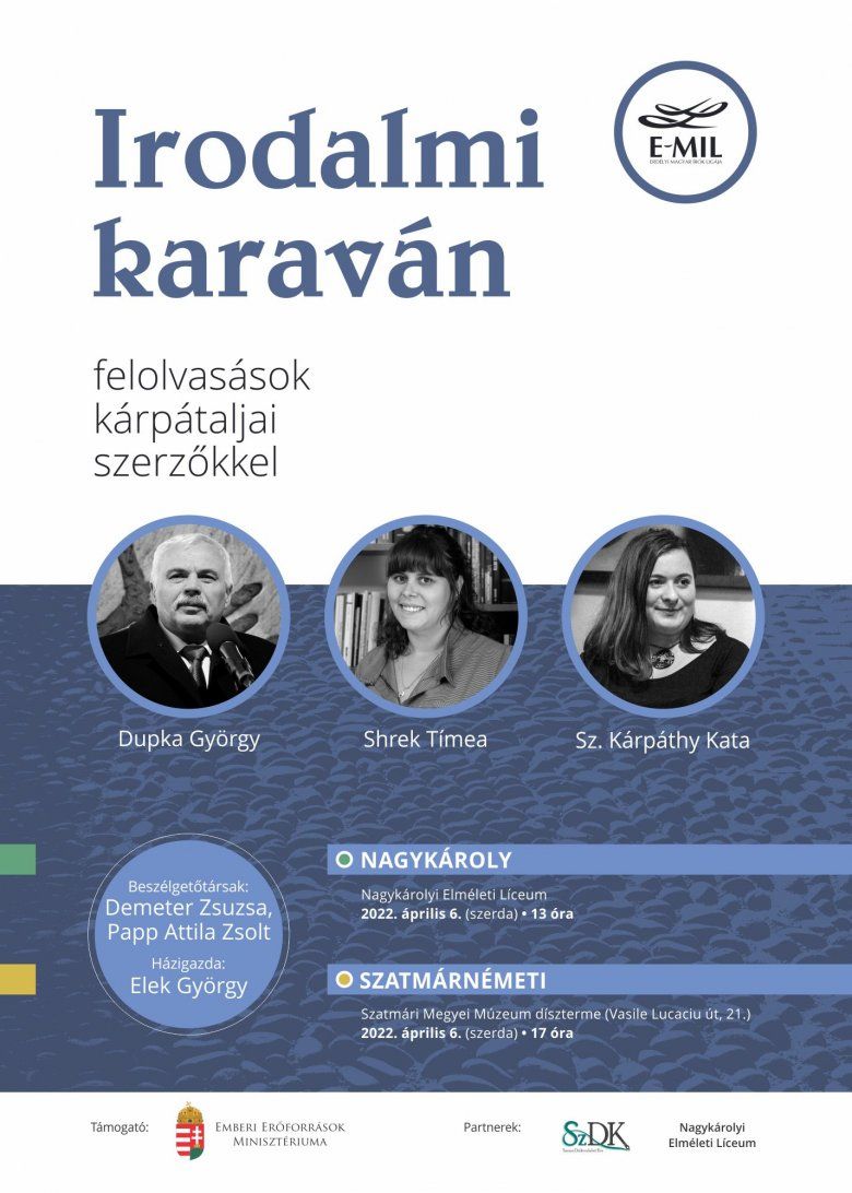 Vajdasági és kárpátaljai szerzők mutatkoznak be a Bánságban és a Partiumban az E-MIL irodalmi karavánján