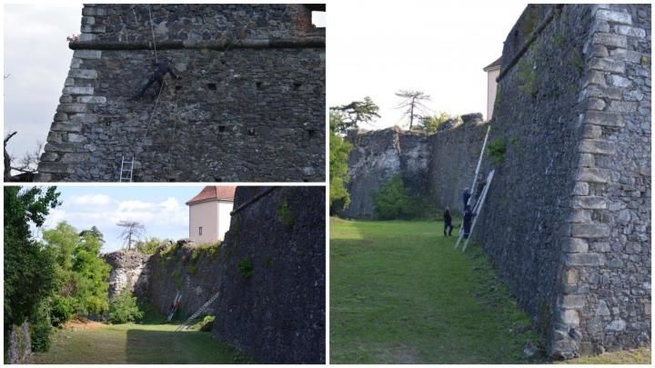 Megtisztítják az ungvári vár falait a pusztító növényzettől