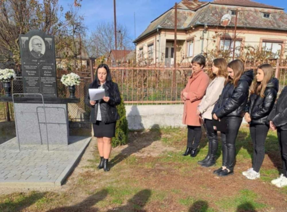 Zelei Miklós-emlékművet avattak Kisszelmencen