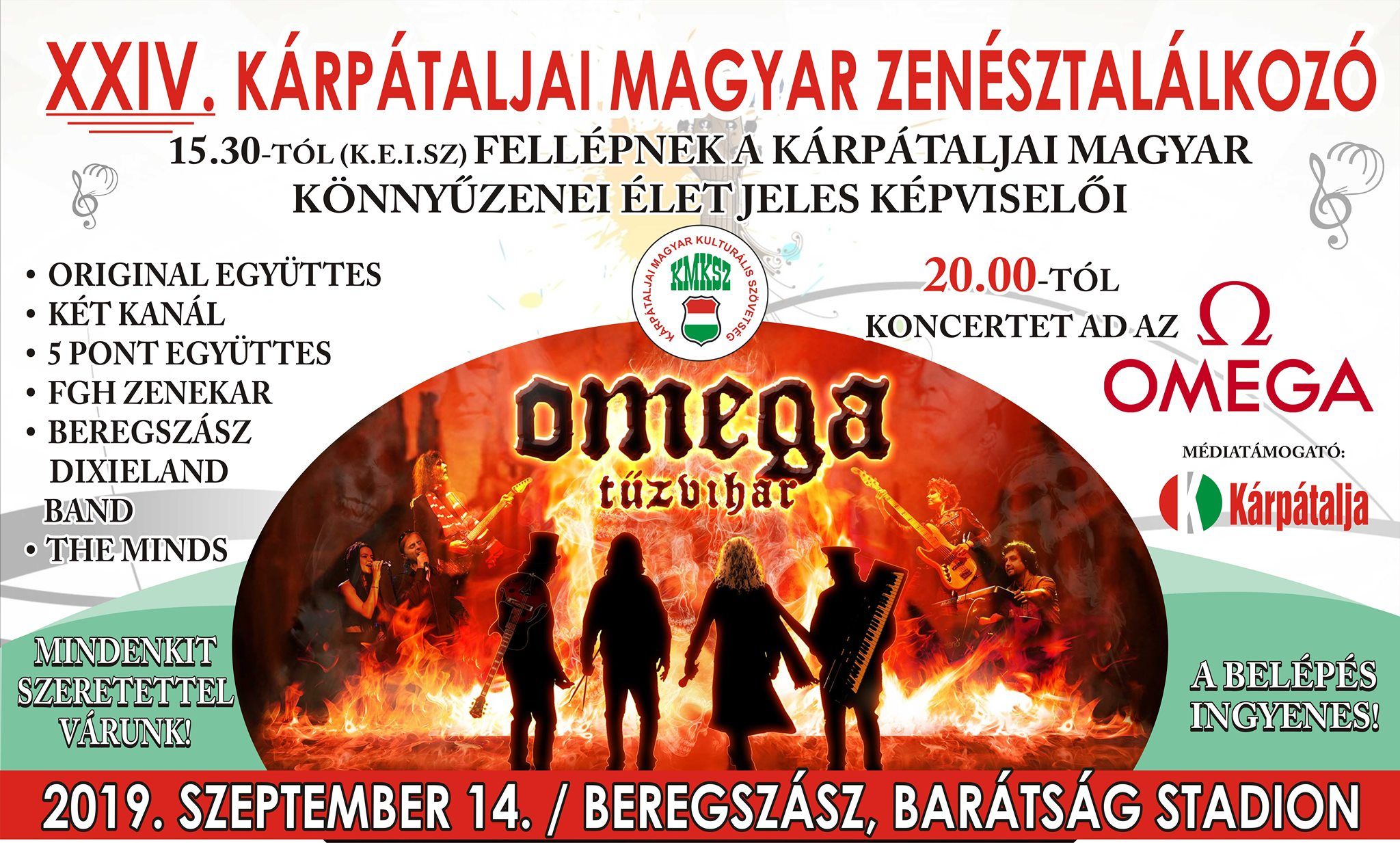 XXIV. Kárpátaljai Magyar Zenésztalálkozó - OMEGA koncert