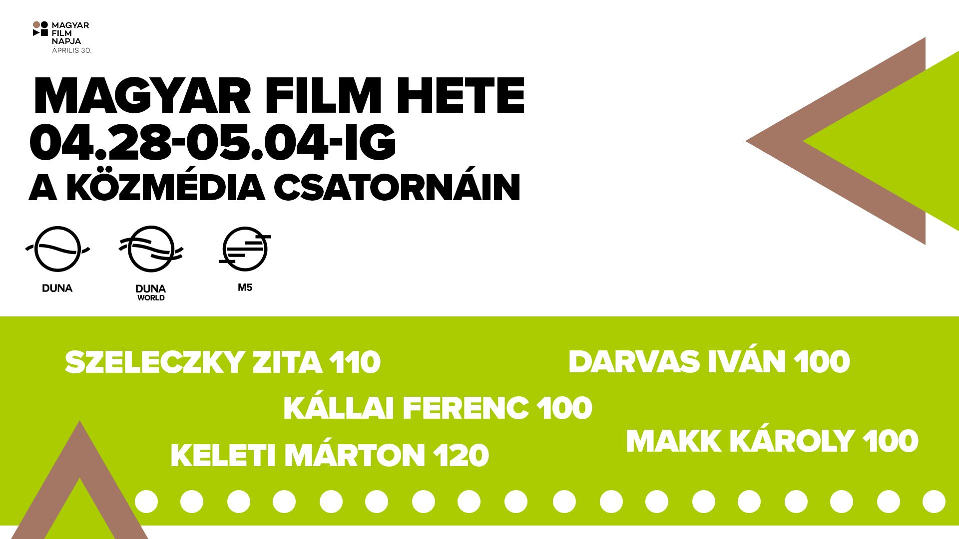 A magyar filmkultúra előtt tiszteleg egy héten át a közmédia