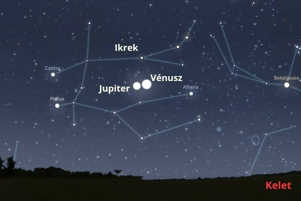A Vénusz és a Jupiter szoros együttállása lesz megfigyelhető jövő hét elején