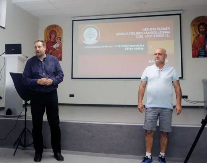 Matl Péter szobrászművész tartott előadást Beregszászban